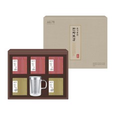쌍계명차 온기충전 한차보감 세트, 왕실 생강차 18g x 10p, 왕실 쌍화차 18g x 15p, 유리머그컵 1개, 1세트