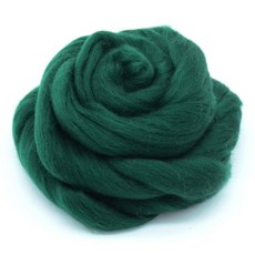 編織 / 花邊結材料 毛氈線 50g, 15 深綠色