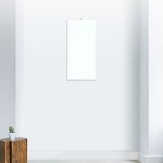 S&Design 室內設計方形壁掛鏡, 白色