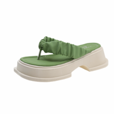 모던리빙 와이드 스트랩 통굽 쪼리 6cm 2세트