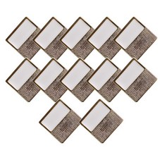 Tami 注塑金屬寶石鈕扣 30mm, 12個, 金白色