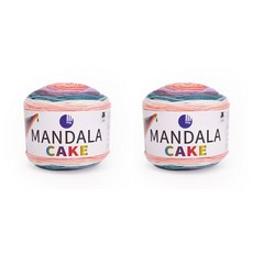 MANDALA彩色漸層蛋糕毛線, 210 Coral Turkey, 2捲