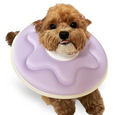 DEOPLLAE 雙色寵物頭套, 紫色 + 黃色, 1個