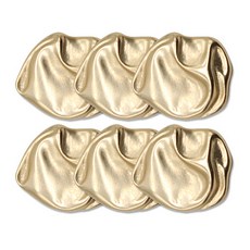 大衣 開襟衫 圓形鈕扣 18mm, 金色, 6個