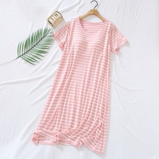 Sonio 孕婦居家服條紋連身睡裙