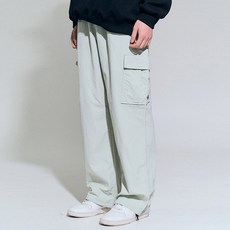 크램프 남성용 빅사이즈클럽 나일론 와이드 카고팬츠