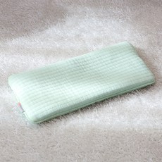 HWAMO BABY 三層編織 可整顆水洗 新生兒 一體式 炭小米枕, 1個, 薄荷綠