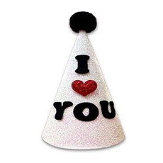 我愛你 奢華尖頂帽, 2個, 混合顏色