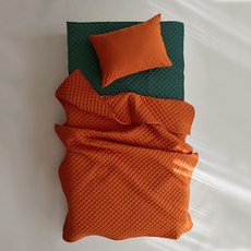 보웰 먼지없는 알러지케어 누비이불 겸 침대패드, 번트오렌지