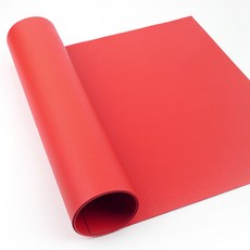 Recoz DIY多功能雙面皮革PU布料, 紅色