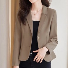 소니오 여성용 골든 투버튼 자켓