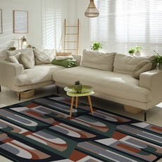 LEEJUNG 北歐風圖案矩形地毯