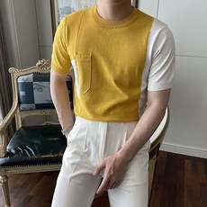 男款 Infius Naks 拼色短袖針織衫