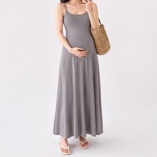I CAN SIMPLE 女款可愛色彩孕婦無袖連身裙