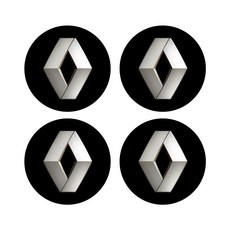 雷諾三星標誌輪圈蓋貼紙 65mm, 4個