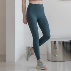 韓國 DURAN 女款Pino高彈力無Y區LOGO緊身褲 DBF3W-9150