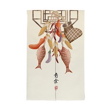 에이홉 중국 스타일 파티션 커튼 양문형 + 봉