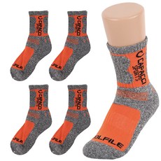 CAPACCI 女式長木登山襪 JKCA-303-2 5p, 橘子