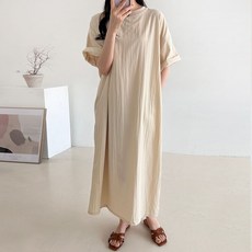 Borimam Laura 防皺長版連身裙 大尺碼孕婦裝 R919