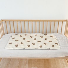 dot to dot 小熊印花涼感墊, 黃色