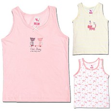 MRKIDS 女孩童貓咪背心組 3入