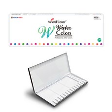 JONG IE NARA 水彩顏料+水彩調色盤 20格, 20 種顏色