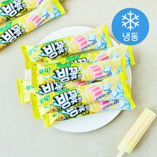 빙꽃바 레몬 막대 아이스크림 (냉동), 10개, 1개입, 75ml