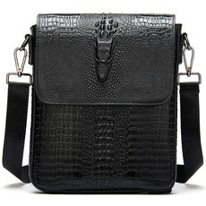 BANGE Get It Blue 鱷魚皮單肩包 GT 526, 黑色