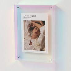 Mabel In Home 頂級磁吸式透明壓克力相框, 1個, 極光