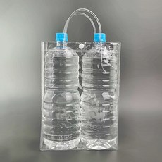 Mirkorea PVC 透明塑膠購物袋 礦泉水 2號, 1入, 10個