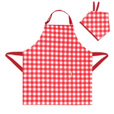 더해피 아동용 버클형 앞치마 두건 세트