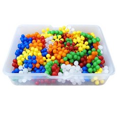 多教育嬰兒嬰兒柔軟蓬鬆迷你雪花積木 100p 套組, 混色