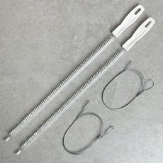 모나코올리브 세면대 배수구 뚫어뻥 청소솔 매직와이어 2p + 스텐와이어 2p 세트, 1세트