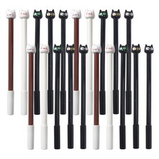 고양이 젤펜 0.5mm, 20개, 랜덤발송