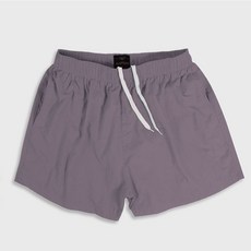 男士海灘衝浪游泳短褲, 灰色