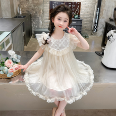 오렌지다몸 여아용 미드X펀칭 프릴 민소매 쉬폰 원피스