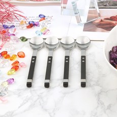 Bogen Solen方形餐具茶匙, 黑色, 4個