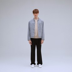 Mind Bridge 男款Couture寬版褶線休閒西裝褲 MWPT0104