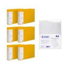 현풍 합지 세금계산서철 A5 6p + L홀더 10p, 노랑, 1세트
