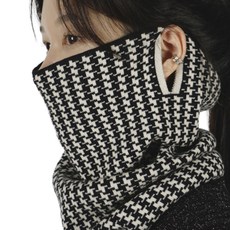 제르소나 슬림 멀티프 패턴 귀걸이형 넥워머, 블랙B, 1개