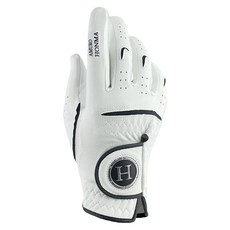 阿姆羅本間 男性柔軟合成皮高爾夫手套 右手用, 白色, 1個