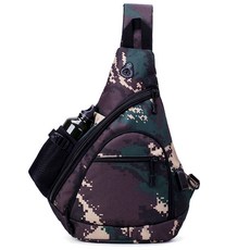 Alohalian 軍事旅行露營斜背胸包, 07 陸軍迷彩 ONE