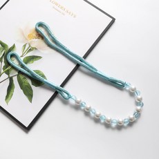 루비코코 진주 스트랩 커튼타이백, 스카이, 1개