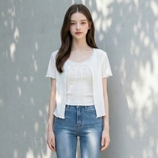 BURU N JUDY 女款 D In-ta 開襟羅紋T恤 BOSETSE06C