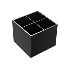 Jenowin 高級感性設計彩妝刷具筒 黑色, 1個