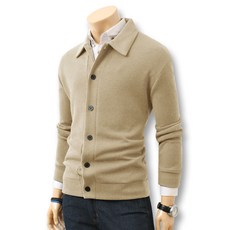 BLUEForce 男士斯卡德鈕扣翻領針織開襟衫