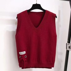 Allode 女款V領抽繩針織背心