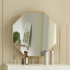 Bera髮線角度可調八角鏡 600 YJ-P125, 金色