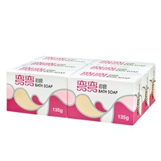 美琪 彎彎香皂, 135g, 經典沐浴選擇, 圓弧皂型設計, 馥郁清香, 持久耐用, 不易軟化, 台灣製造, 6個