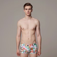 TORNADO SPORTS 男士短版四角中腰室內泳褲 PMS5016M